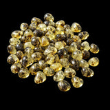 50x Natural Genuine Baltic Amber Beads - Polished Green n