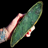 638g Raw Nephrite Jade Carving Slice (R14B744)