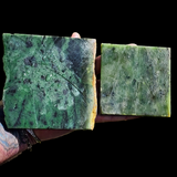 858g Raw Nephrite Jade Carving Slices Jade Slabs (R14B800)