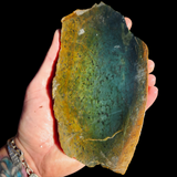530g Raw Nephrite Jade Carving Slice (R14B742B)