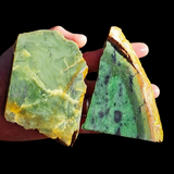 750g Raw Nephrite Jade Carving Slices (R14B780)