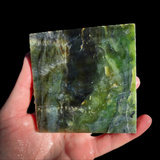 553g Raw Nephrite Jade Carving Slice (R14B745)