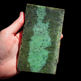 591g Raw Nephrite Jade Carving Slice (R14B783)