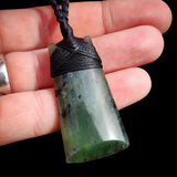 Natural Jade Toki Pendant Necklace (N1179)