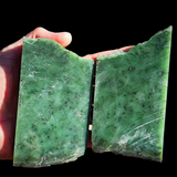 773g Raw Nephrite Jade Carving Slices (R14B767)