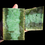 757g Raw Nephrite Jade Carving Slice (R14B749)