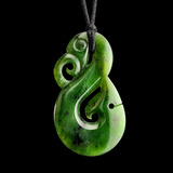 Natural NZ Jade Manaia Pendant Necklace (N2280)
