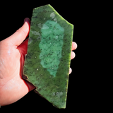 537g Raw Nephrite Jade Carving Slice (R14B781)