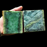 984g Raw Nephrite Jade Carving Slices Jade Slabs (R14B809)