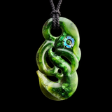 Natural Jade Manaia Pendant Necklace (N2311)
