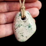 NZ Matrix Rodingite / Diopside Freeform Pendant Necklace (N1171)