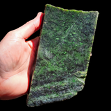 791g Raw Nephrite Jade Carving Slice (R14B779)