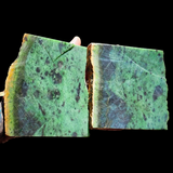 928g Raw Nephrite Jade Carving Slices (R14B776)