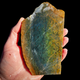 563g Raw Nephrite Jade Carving Slice (R14B743)