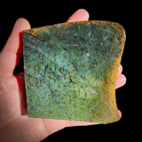 560g Raw Nephrite Jade Carving Slice (R14B756)
