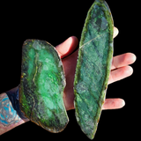 752g Raw Nephrite Jade Carving Slice (R14B755)