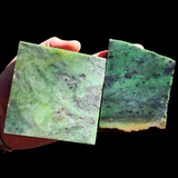 673g Raw Nephrite Jade Carving Slices (R14B775)