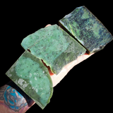 985g Raw Nephrite Jade Carving Slices (R14B759)