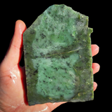 567g Raw Nephrite Jade Carving Slice (R14B740)