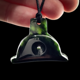 Natural Jade Shepherd's Whistle Pendant Necklace (N2212)