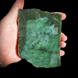 573g Raw Nephrite Jade Carving Slice (R14B754)