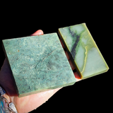 660g Raw Nephrite Jade Carving Slices (R14B764)