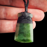 Natural Jade Toki Pendant Necklace (N2120)