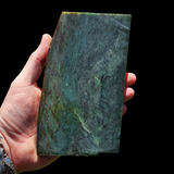 907g Raw Nephrite Jade Carving Slice Jade Slab (R14B811)