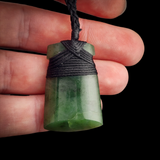 Natural Jade Toki Pendant Necklace (N2173)
