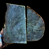958g Raw Nephrite Jade Carving Slices Jade Slabs (R14B807)