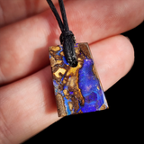 Australian Boulder Opal Pendant Necklace (N1169)