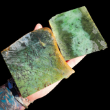 773g Raw Nephrite Jade Carving Slice (R14B752)