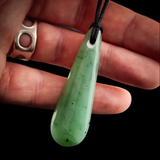 Natural Jade Drop Pendant Necklace (N2146)