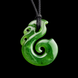 Natural Jade Small Manaia Pendant Necklace (N2277)