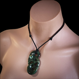 Natural Jade Manaia Pendant Necklace (N2190)
