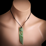 Natural Jade Koru Niho Pendant Necklace (N2144)
