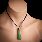 Natural Jade Drop Pendant Necklace (N2146)