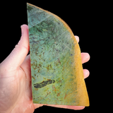 547g Raw Nephrite Jade Carving Slice (R14B657)