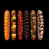 Natural Baltic Amber Elastic Bracelets