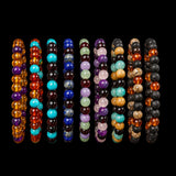 Amber & Gemstone Elastic Bracelets