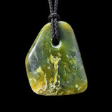 Natural NZ Jade Freeform Pendant Necklace (N1099)