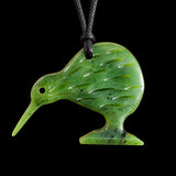 Natural NZ Jade Kiwi Pendant Necklace (N1028)