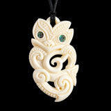 Taniwha Bone Carving Pendant Necklace
