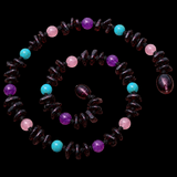 Amber Teething Necklace - Cherry Chip, Amethyst, Turquoise, Rose Quartz