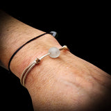 Rustic Recycled Sea Glass One Off Bracelet (1A3-711)