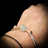 Rustic Recycled Sea Glass One Off Bracelet (1A3-711)