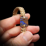 Australian Opal One Off Macrame Bracelet (1A3-808)
