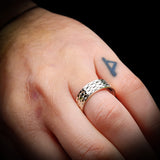 (R) Solid 925 Sterling Silver 7mm Diamond Cut Band Ring