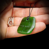 Nephrite Jade / Greenstone Pendant Necklace (AJJC2492)