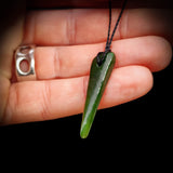 Nephrite Jade / Greenstone Pendant Necklace (AJJC2342)